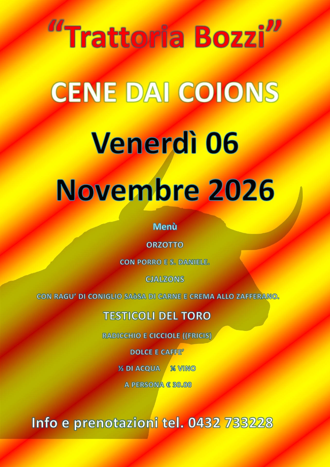 CENA DEI COIONS 2026